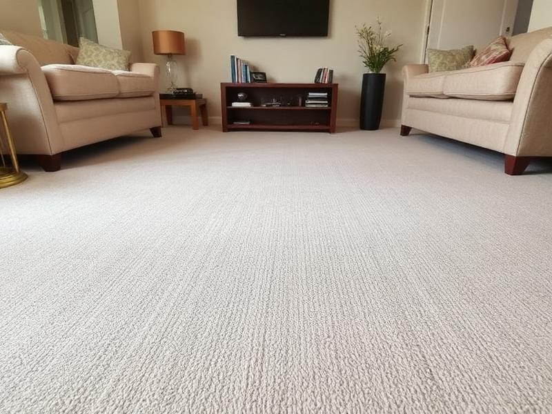The same lounge room carpet looking fresh and even after steam cleaning